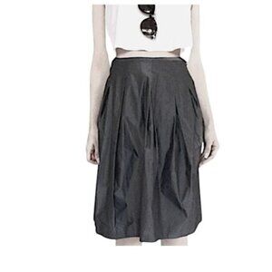 Vince Gray  Gunmetal A line Skirt, Size 12, NWT
